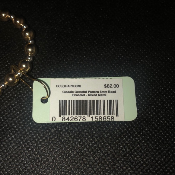 NWT Authentic Enewton Classic Grateful Pattern 6mm Bead Bracelet Mixed M… - Picture 4 of 4